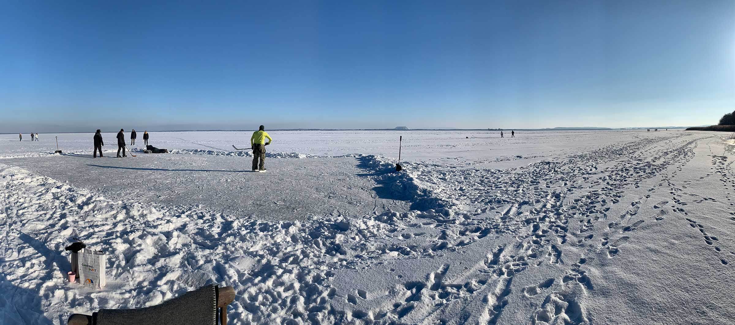 Das erste mal seit Jahren: Steinhuder Meer zugefroren